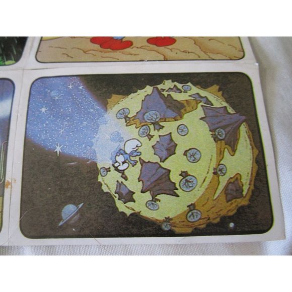 Peyo Smurf Stickers 1982 Italy by Edizioni Panini Six See Damage Note GUC - Picture 7 of 16